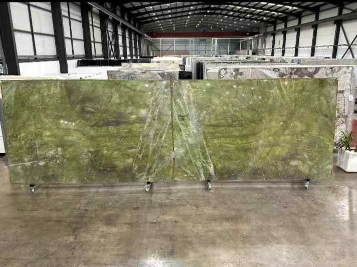 Alga Green: real slab in our warehouse