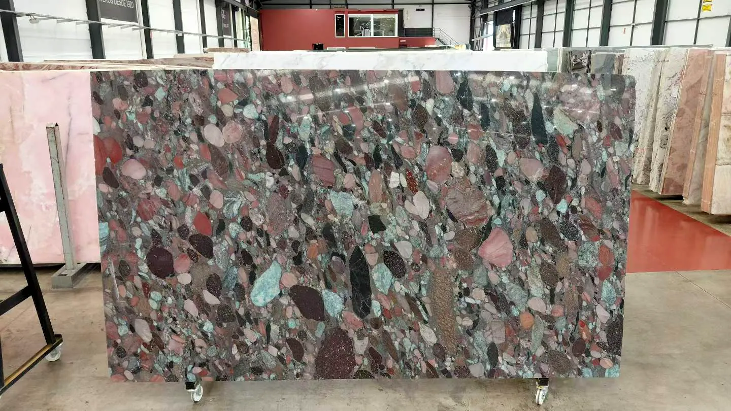 Arcobaleno: real slab in our warehouse
