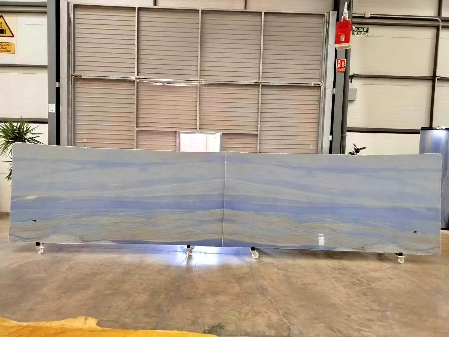 Azul Macaubas Quartzite: real slab in our warehouse