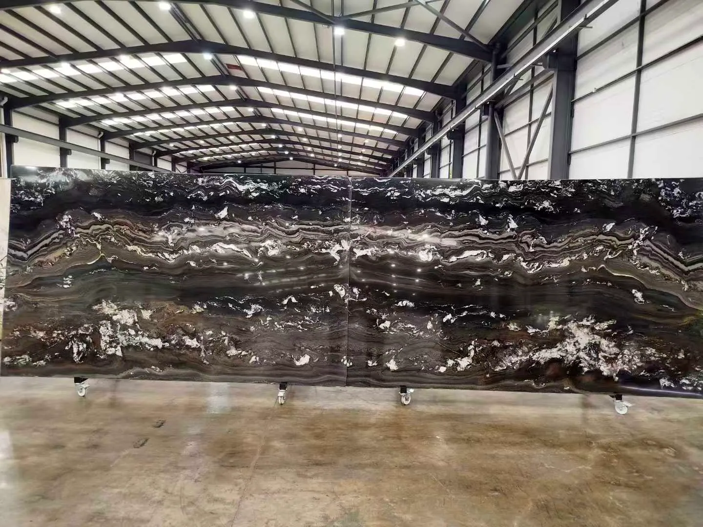 Black Mirage: real slab in our warehouse