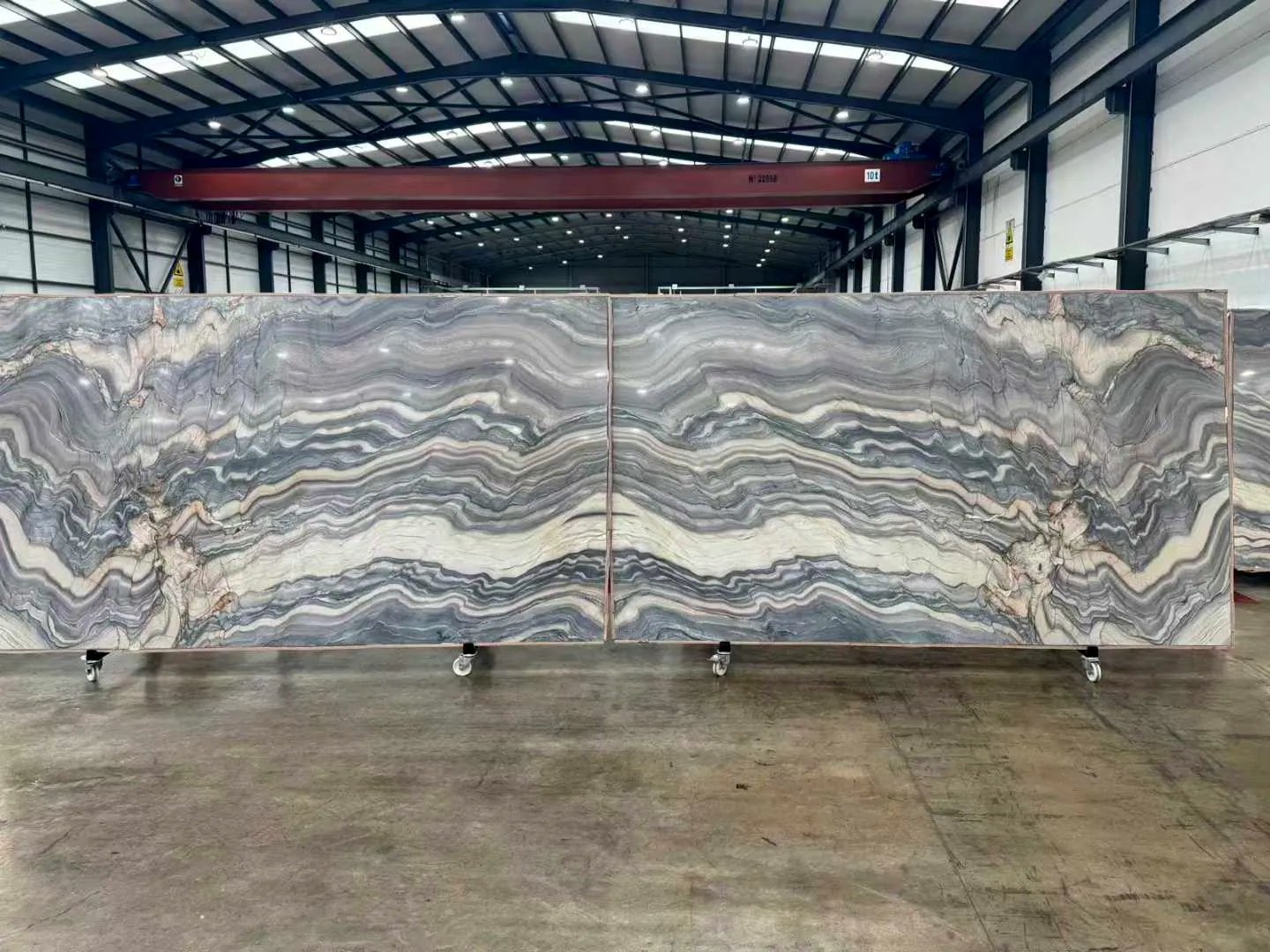 Explosion Blue: real slab in our warehouse