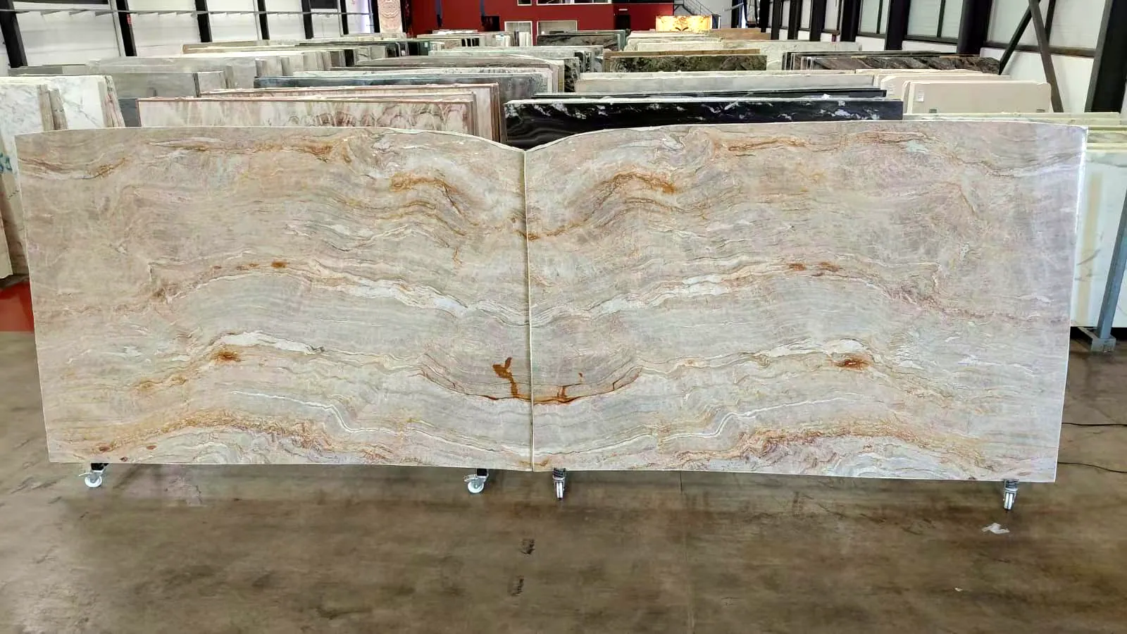 Nacarado: real slab in our warehouse