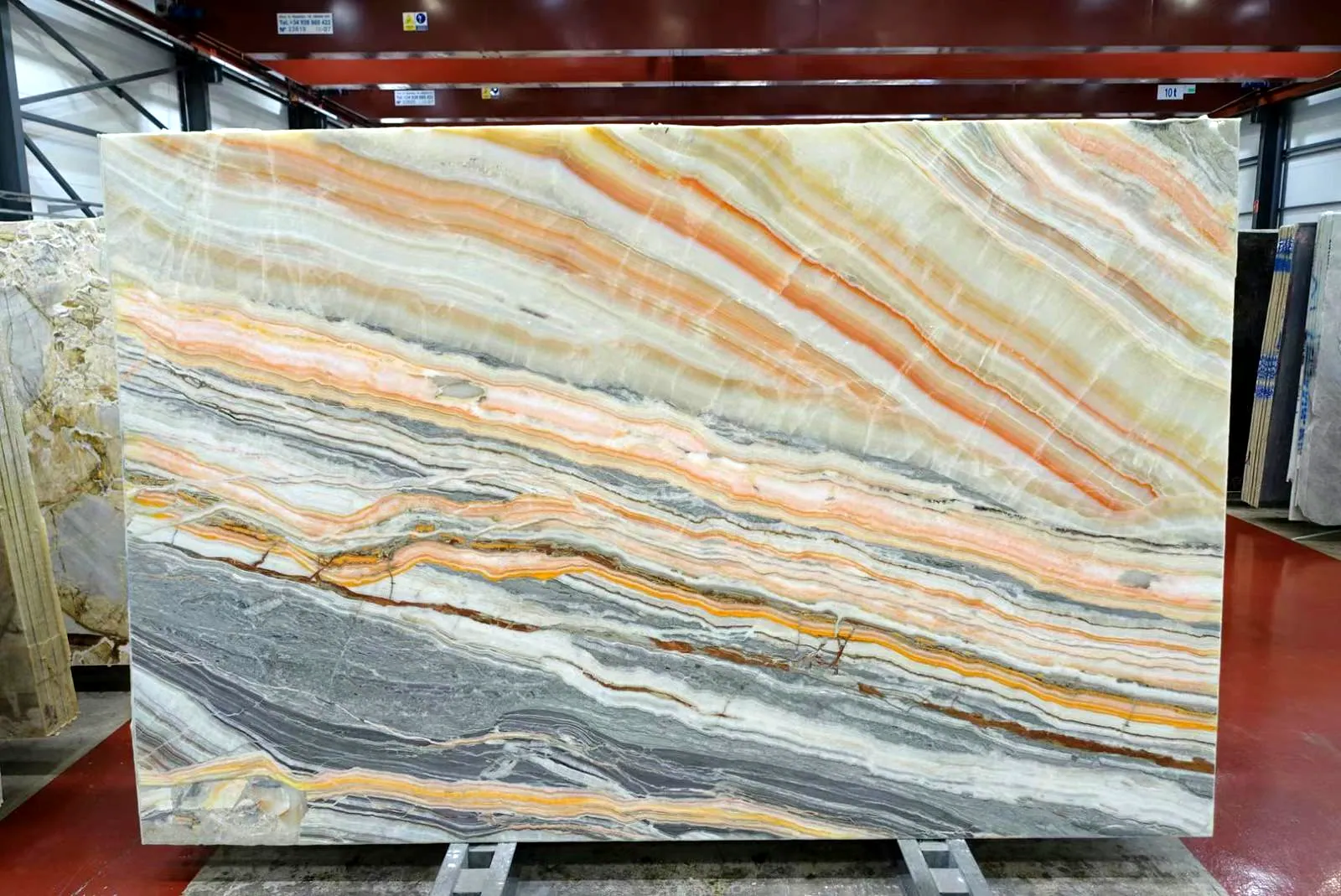 Picasso Onyx: real slab in our warehouse